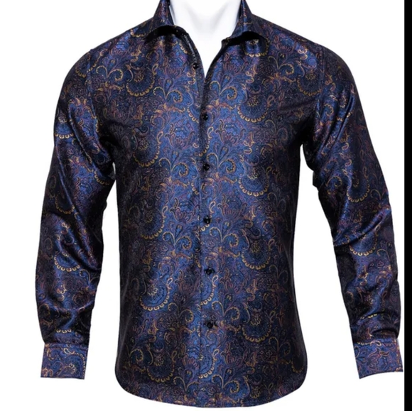 Mens luxury Western Dress shirt - Picture 2 of 2